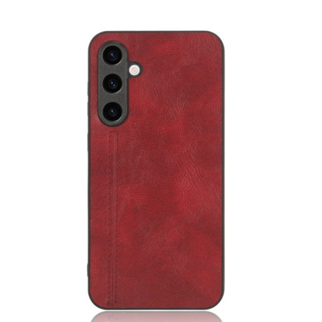 Ударозащитный чехол Sewing Cow Pattern для Samsung Galaxy S23 FE 5G - красный