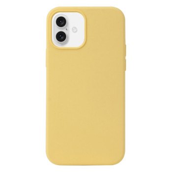Силіконовий чохол Solid Color Liquid для iPhone 16 Plus - жовтий
