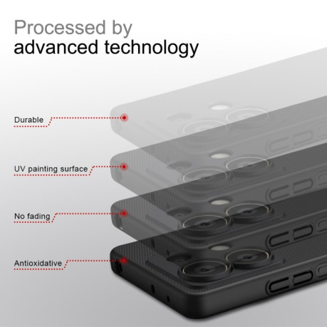 Чехол NILLKIN Frosted Shield Concave-convex на Xiaomi Redmi Note 13 - белый