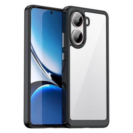 Противоударный чехол Colorful Acrylic Series для Xiaomi Poco X7 Pro - черный