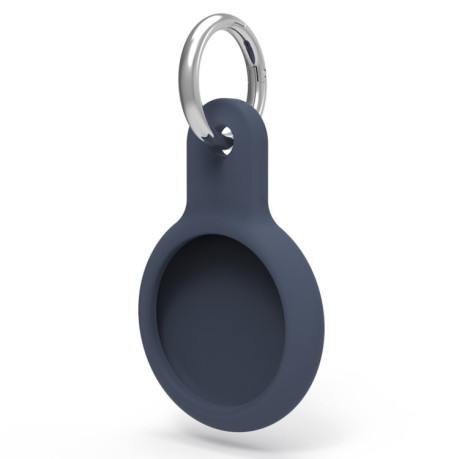 Силиконовый чехол Key Chain с карабином для AirTag - синий