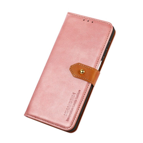 Чохол-книжка KHAZNEH Dual-color Cowhide для Samsung Galaxy A04 4G - рожеве золото