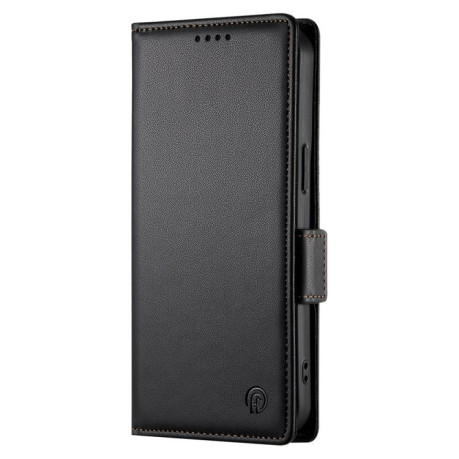 Чохол-книжка Side Buckle Magnetic Frosted Leather для Realme 14 Pro+ - чорний