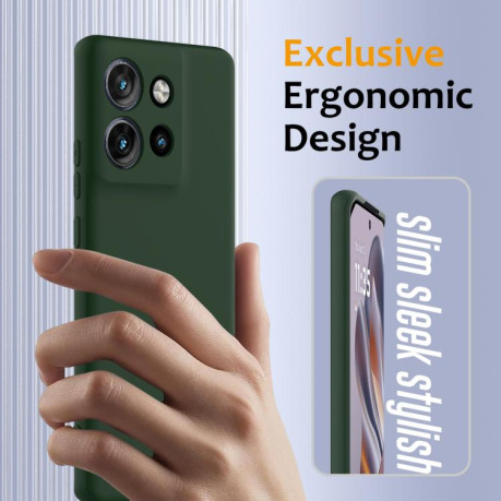 Силіконовий чохол Shockproof Silicone Magsafe для Motorola Edge 50 Neo/Moto S50 - зелений