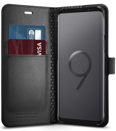 Оригінальний чохол-книжка Spigen Wallet S на SAmsung Galaxy S9 Black