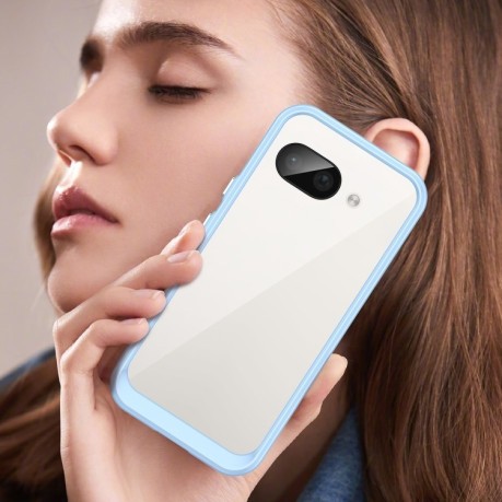 Противоударный чохол Colorful Acrylic Series для Google Pixel 9a - синий