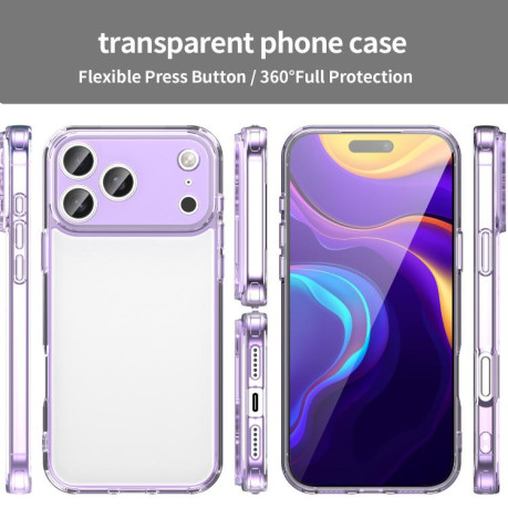 Чехол PC Hybrid TPU Airbag Shockproof для iPhone 17 Pro Max - фиолетовый
