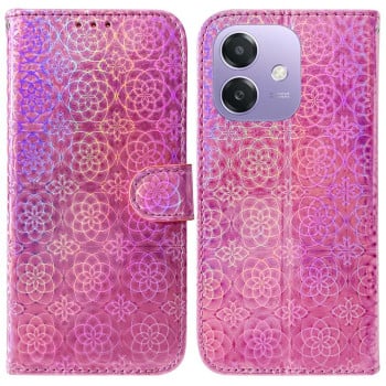 Чохол-книжка з кольоровою обкладинкою та магнітною застібкою Colorful Magnetic Buckle на OPPO A5x 5G/A3 4G/5G/A3x 4G/5G - рожевий