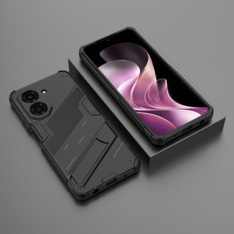 Противоударный чехол Punk Armor для Xiaomi Redmi A5 4G 171.1mm / Poco C71 5G - черный