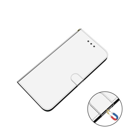 Чехол-книжка Lmitated Mirror на Xiaomi Mi 11 - серебристый