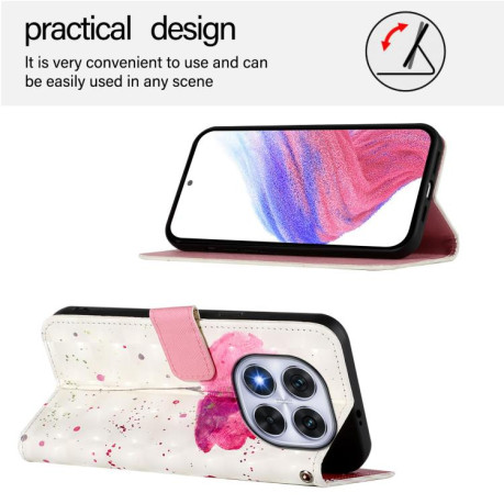 Чохол-книжка 3D Painting для Xiaomi Redmi Note 14 Pro 5G/Poco X7 - Flower