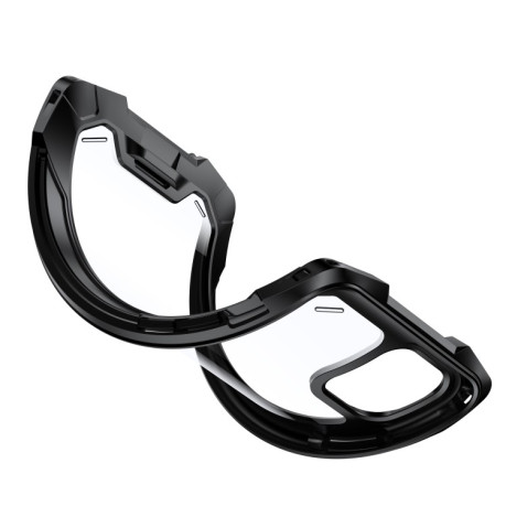 Противоударный чехол R-JUST Metal Airbag для iPhone 12 / 12 Pro - серебристый