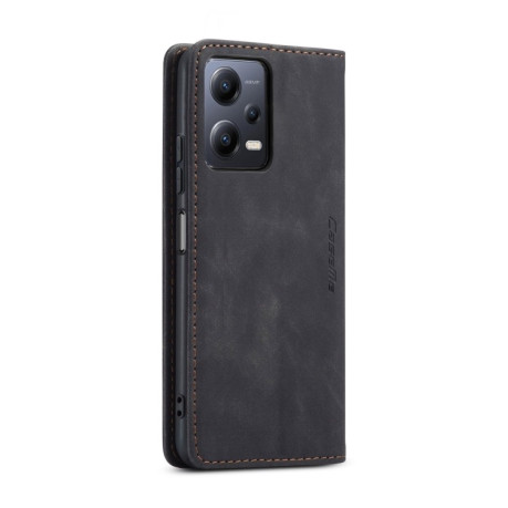 Шкіряний чохол CaseMe-013 Multifunctional на Xiaomi Redmi Note 12 5G / Poco X5 - чорний
