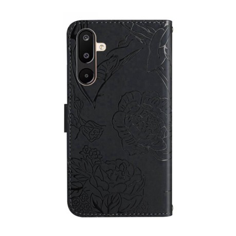 Чохол-книжка Embossed Butterfly Samsung Galaxy M16 5G - чорний