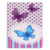 Чехол-книжка Painting Purple and Blue Butterflies Pattern на iPad 4 / iPad 3 / iPad 2
