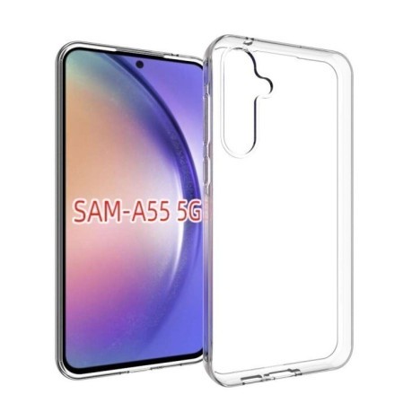 Протиударний чохол Waterproof Texture для Samsung Galaxy A55 5G - прозорий