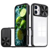 Противоударный чехол Sliding Camshield Acrylic Hybrid для iPhone 16 Plus - черный