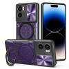 Протиударний чохол CD Texture Sliding Camshield Magnetic Holder на Motorola Moto G05 - фіолетовий