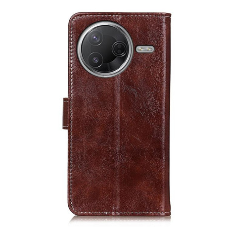 Чохол-книжка Magnetic Retro Crazy Horse Texture на Xiaomi Poco F7 Pro / F7 Ultra - коричневий