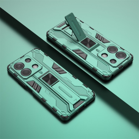 Противоударный чехол Supersonic для For Redmi Note 13 - зеленый