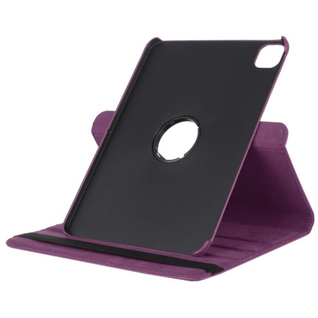 Кожаный чехол Litchi Texture 360 Rotating на iPad Air 4 10.9 2020/Pro 11 2021/2020/2018 - фиолетовый