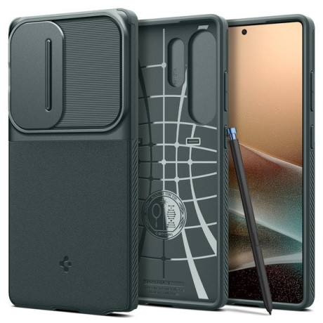 Оригинальный чехол Spigen OPTIK ARMOR для Samsung Galaxy S25 Ultra - Abyss Green