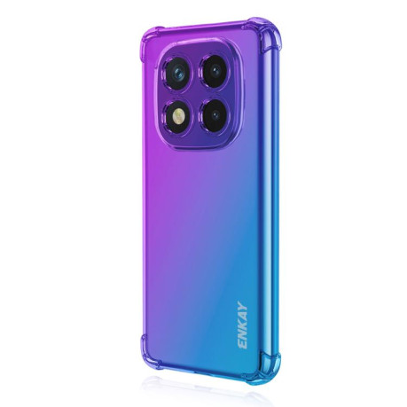 Противоударный чехол ENKAY Clear для Xiaomi Redmi Note 14 Pro 4G - фиолетово-синий