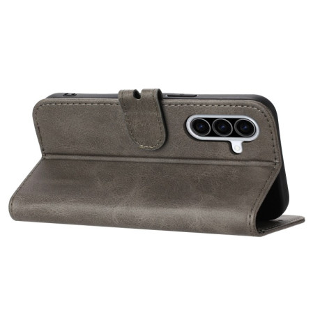 Чехол-книжка Happy Cat Pattern на Samsung Galaxy A26 5G / A17 5G - серый