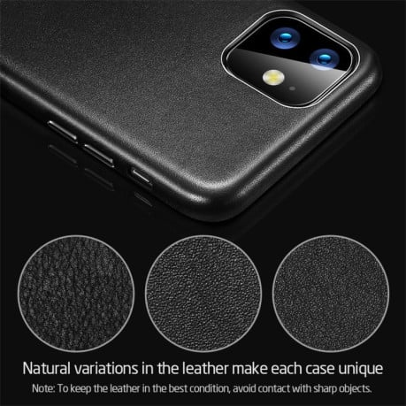 Кожаный чехол ESR Metro Leather Series на iPhone 11-черный