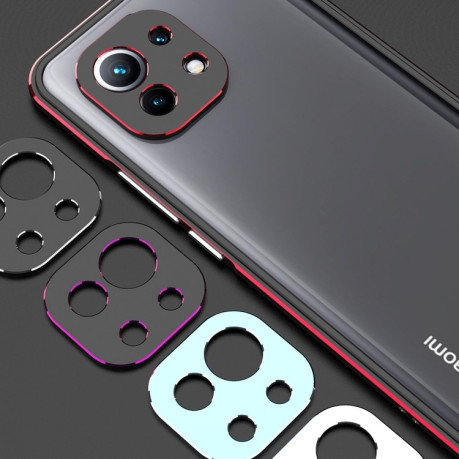 Металевий бампер Aurora Series для Xiaomi Mi 11 – чорно-фіолетовий.