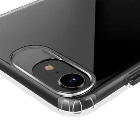 Ударозащитный чехол Color Button Clear на iPhone SE 3/2 2022/2020/7/8 - прозрачно-зеленый