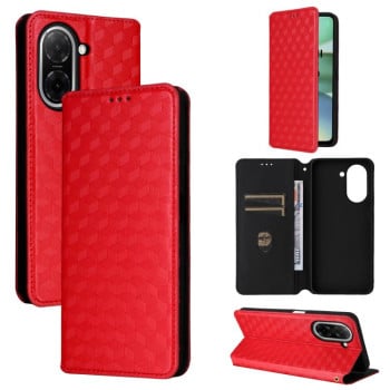 Чехол-книжка Cubic Grid Texture Flip Leather для Xiaomi Redmi A5 4G 173.3mm - красный