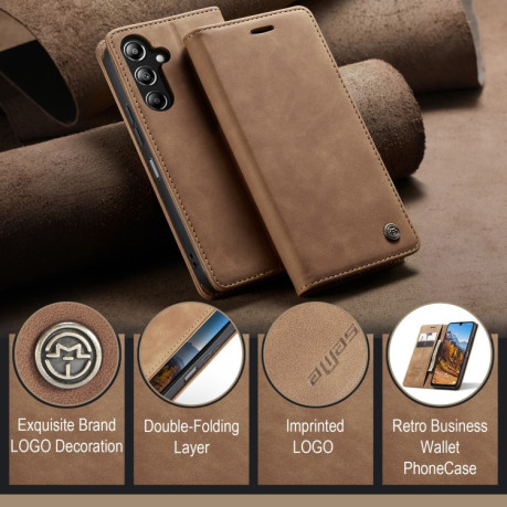 Чохол-книжка CaseMe-013 Multifunctional для Samsung Galaxy A16 5G - коричневий