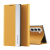 Чехол-книжка Electroplated Ultra-Thin для Samsung Galaxy S22 Plus 5G - желтый