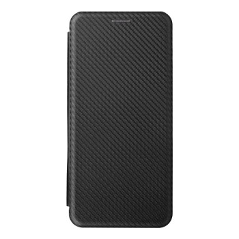 Чехол-книжка Carbon Fiber Texture на Samsung Galaxy M33 5G - черный