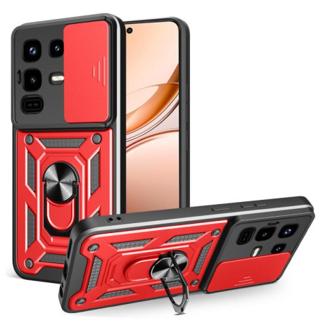 Противоударный чехол Sliding Camshield для Infinix Note 50 Pro 4G - красный