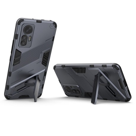 Противоударный чехол Punk Armor для Xiaomi 12 Lite - серый