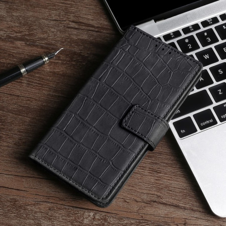 Чехол-книжка Skin Feel Crocodile Texture для  Vivo Y72 5G / iQOO Z3 - черный
