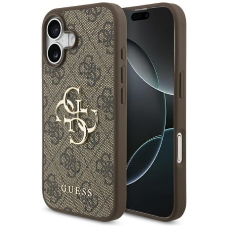 Оригінальний чохол Guess 4G Big Logo на iPhone 17 - Brown