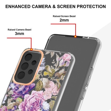 Протиударний чохол Flowers and Plants Series для Samsung Galaxy A53 5G - Purple Peony