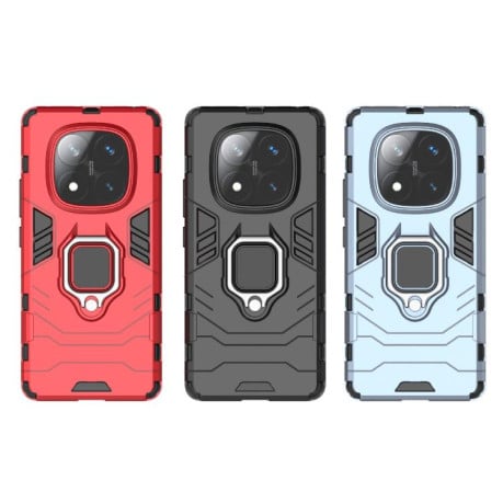 Противоударный чехол HMC 360 Degree Rotating Holder на Redmi Note 14 Pro 4G - черный