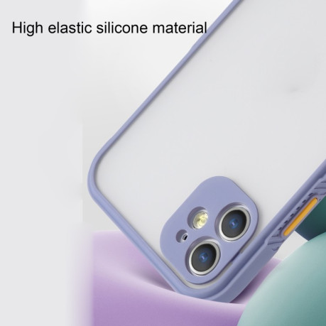 Противоударный чехол Straight Side Skin Feel для iPhone 11 Pro Max - зеленый