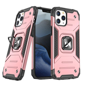 Противоударный чехол Wozinsky Ring Armor на iPhone 13 Pro-розовое золото