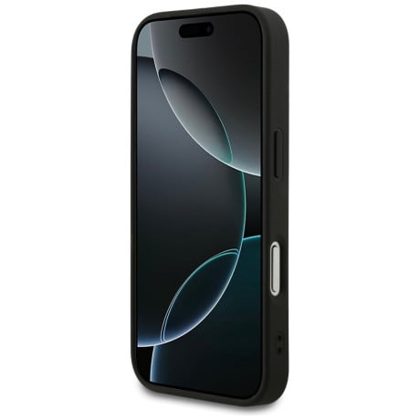 Оригинальный чехол Guess 4G Ring Classic Logo с MagSafe на iPhone 17 Pro - black