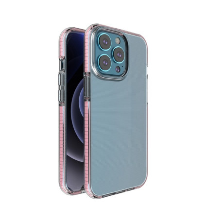 Ударозащитный чехол Double-color для iPhone 13 Pro - розовый