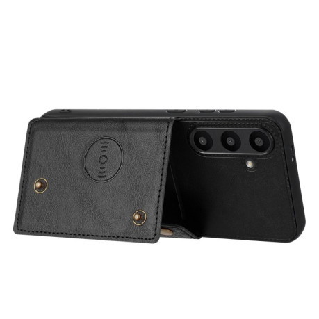 Противоударный чехол Double Buckle для Samsung Galaxy A36 5G - черный