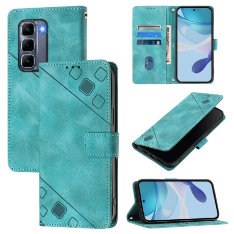Чохол-книжка Skin-feel Embossed для Infinix Hot 50 Pro+ 4G - зелений