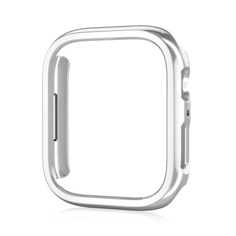 Противоударная накладка Electroplated Hollow для Apple Watch Series 8 / 7 45mm - серебристая