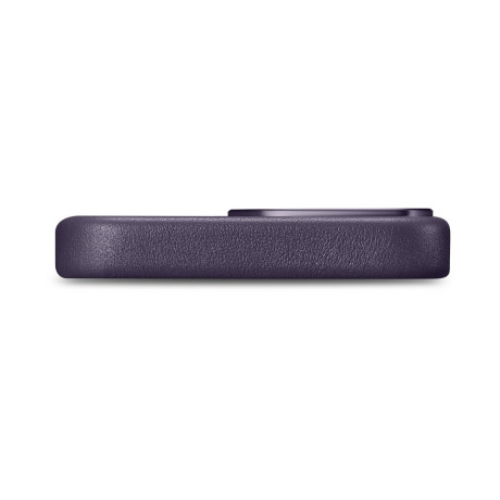 Кожаный чехол iCarer Genuine Leather (MagSafe) для iPhone 14 Pro Max - темно-фиолетовый