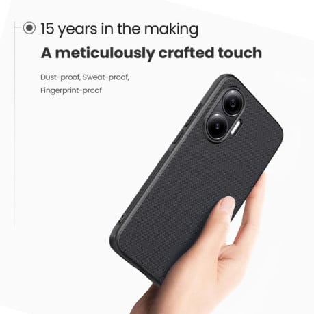 Чехол NILLKIN Frosted Shield Pro гибрид с  матовым покрытием на Xiaomi Poco F7 - черный